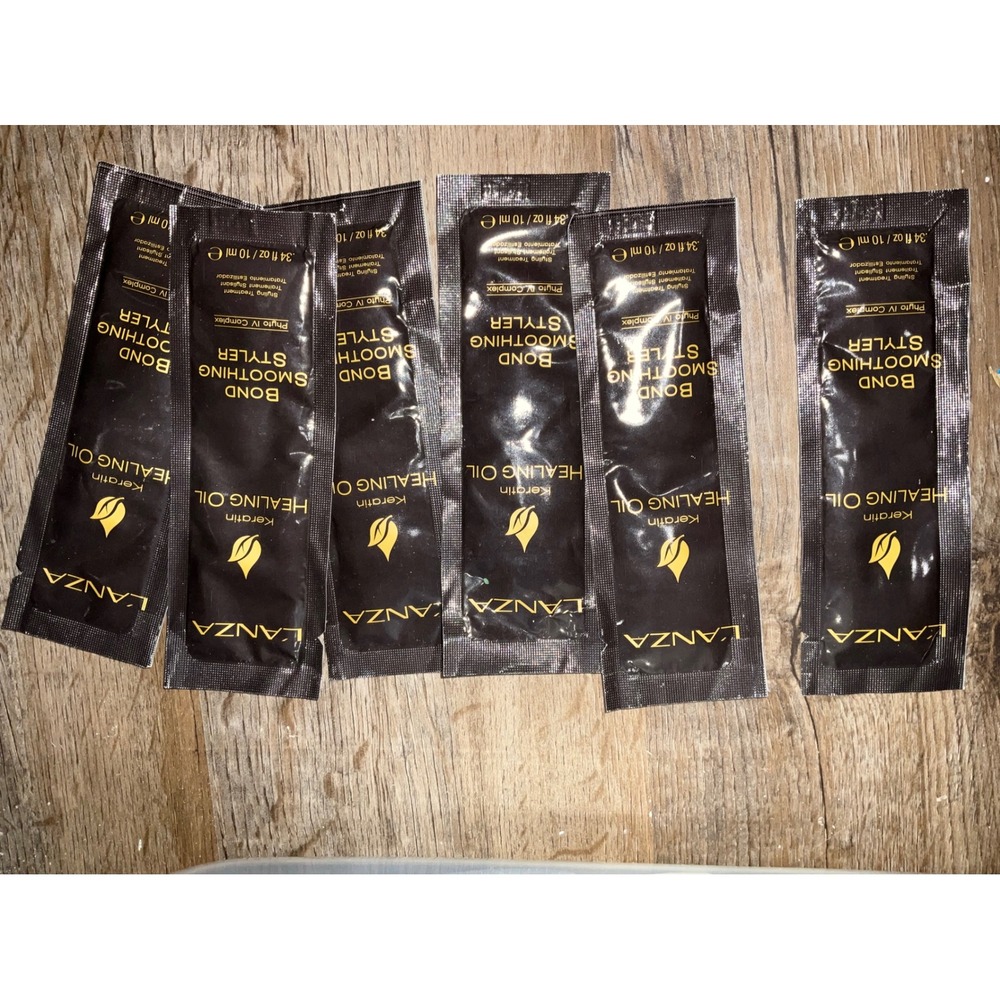 Lanza Keratin Healing Oil Bond Smoothing Styler Packets Phyto IV hair 6ct